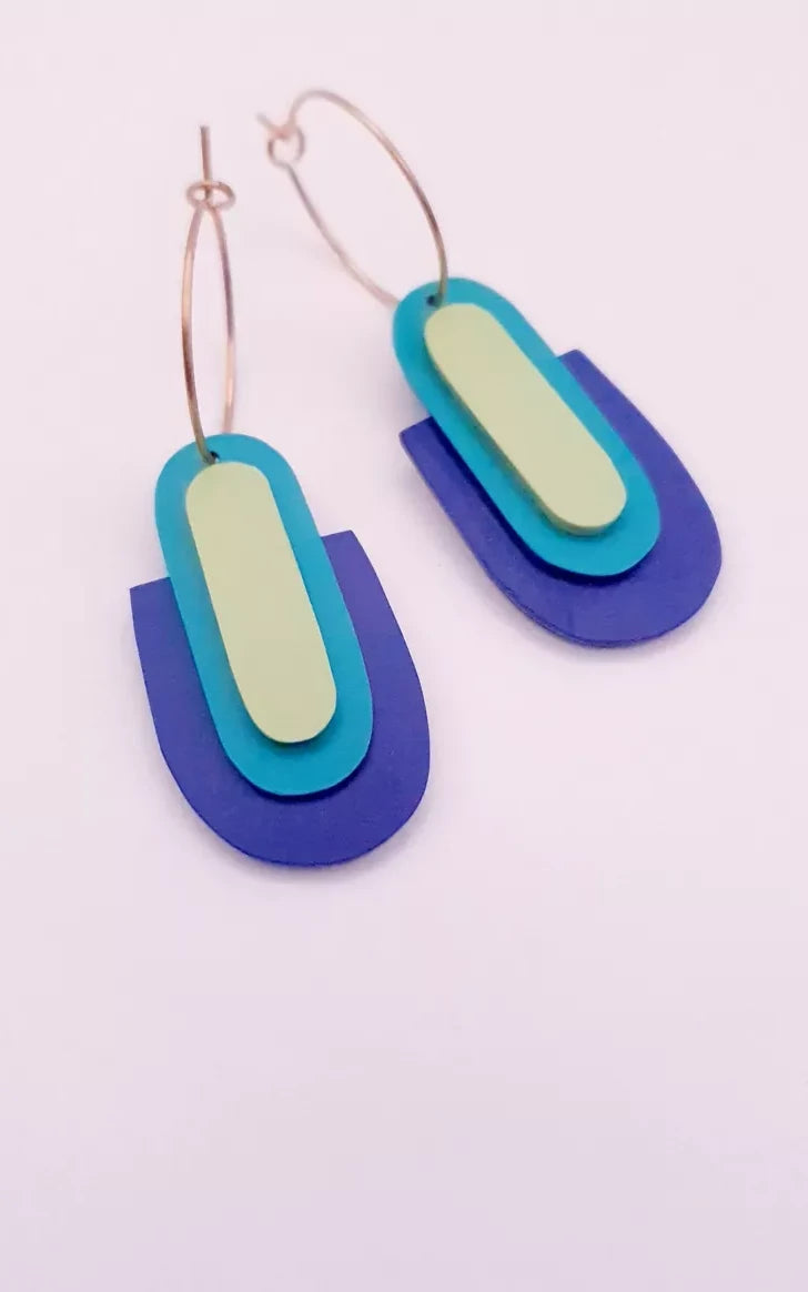 Margot Earrings Electric Blue Gren
