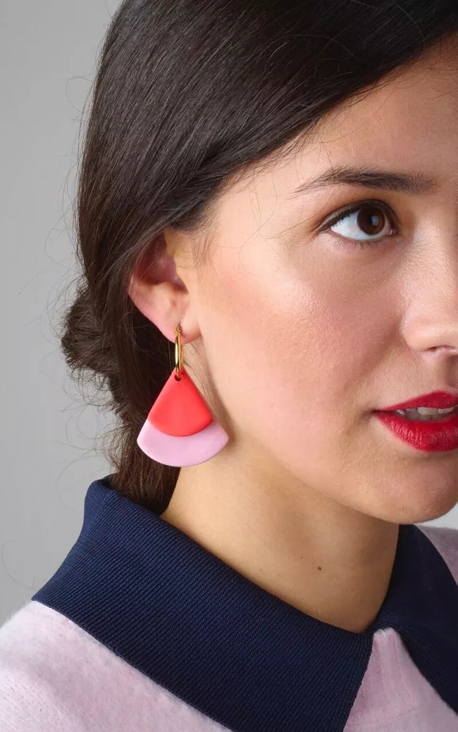 Pink Eclipse Earrings