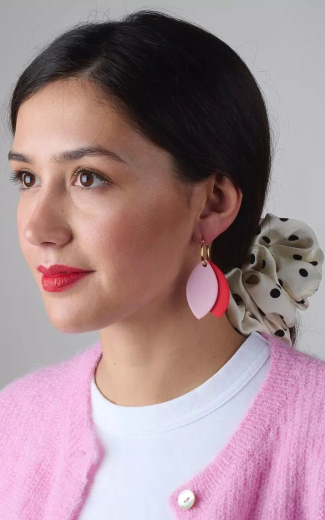 Pink Seed Earrings