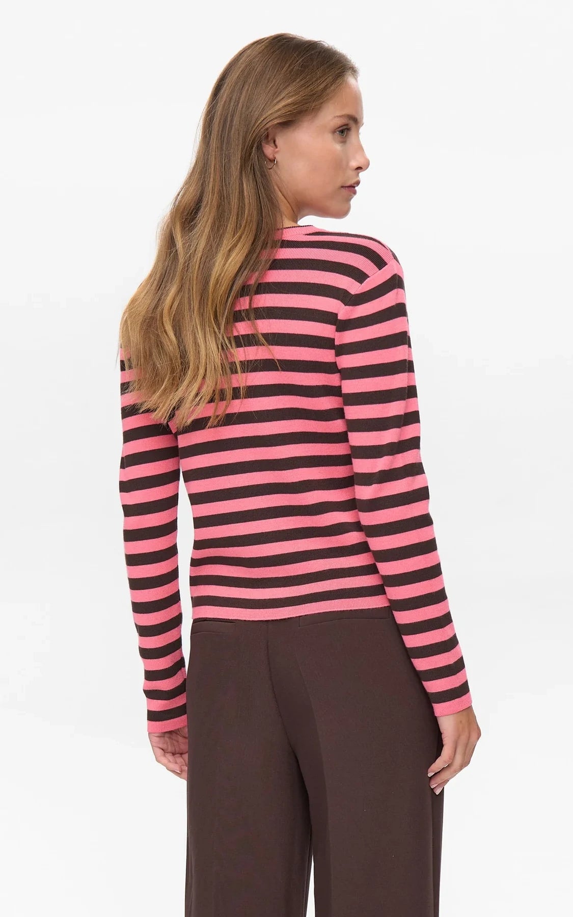 Nümph - Nustripy Pullover Pink Lemonade