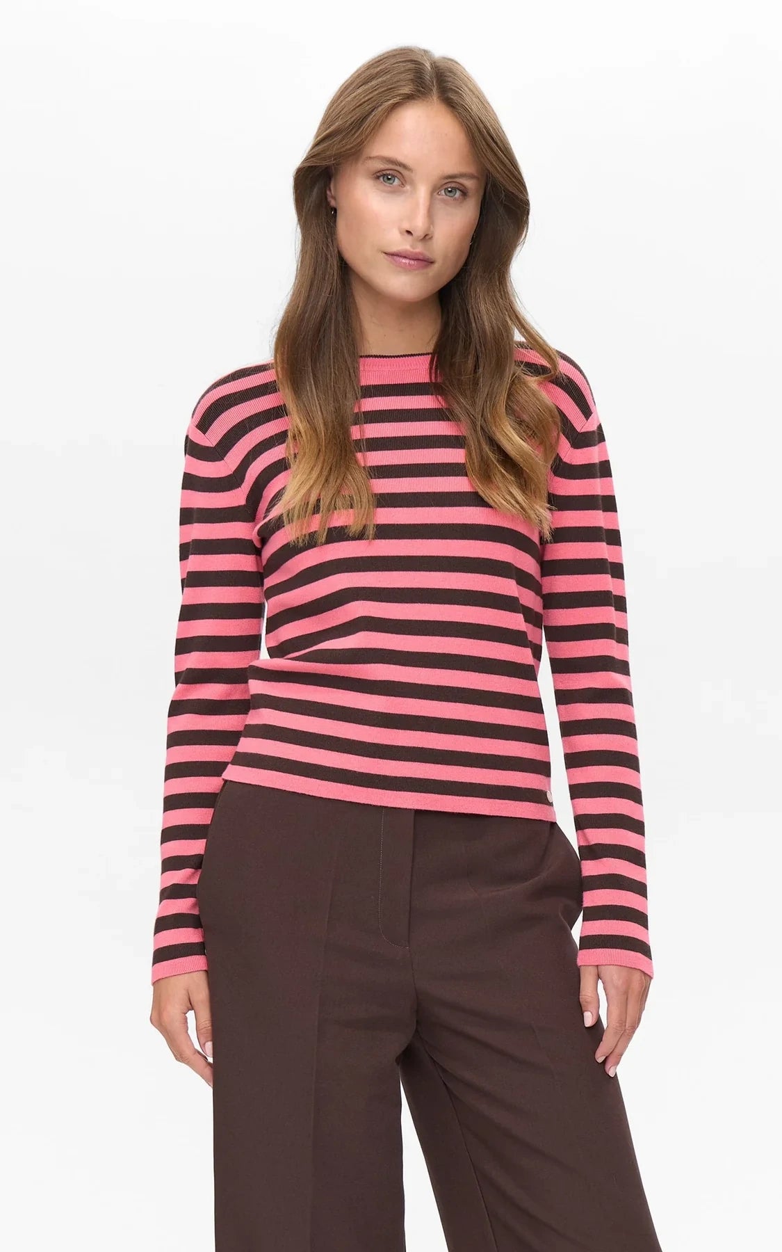 Nümph - Nustripy Pullover Pink Lemonade