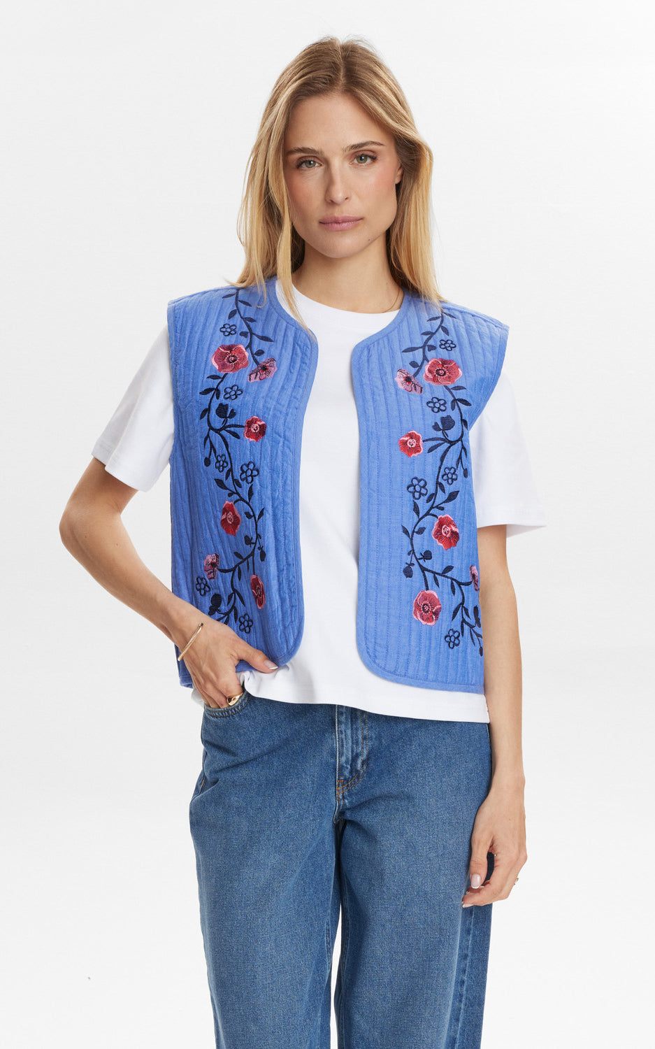 Nümph - Nujodie Vest Medium Blue Denim