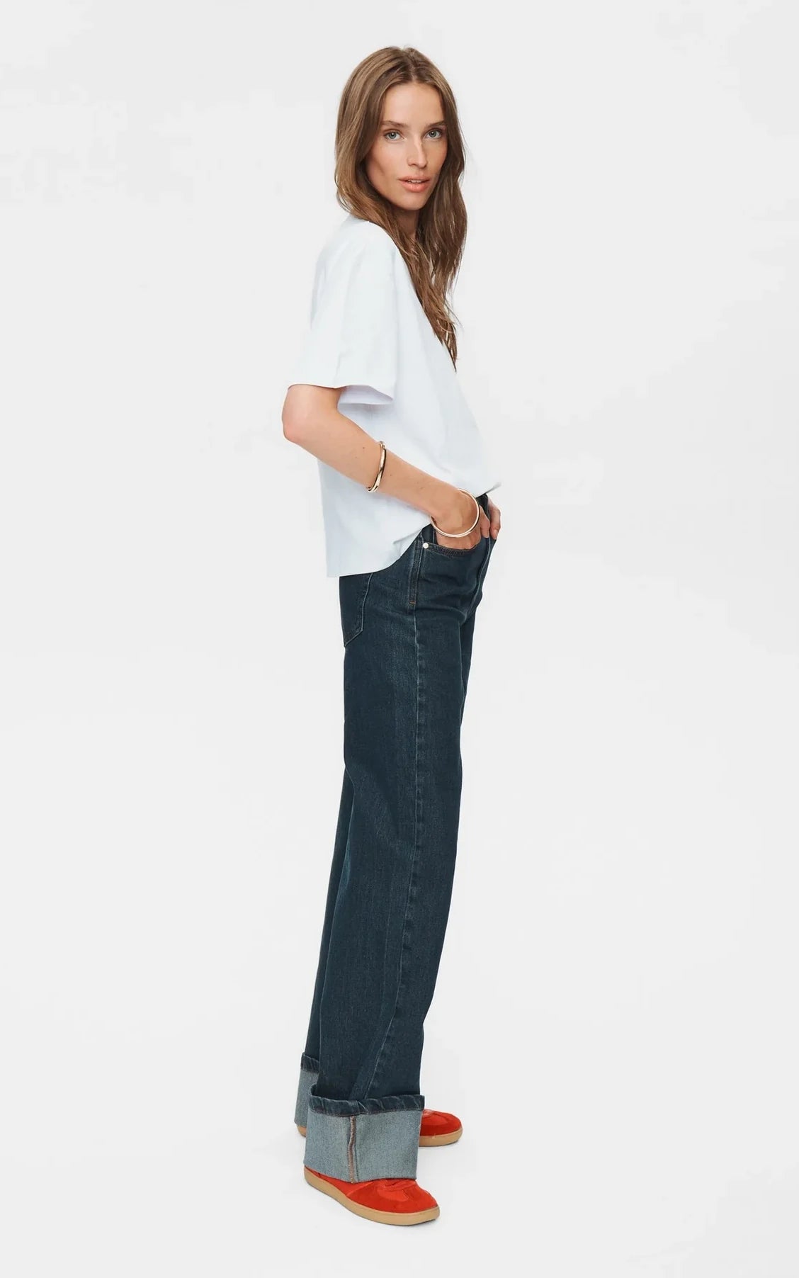 Nümph - Nutoronto Wide Jeans Dark Denim Blue