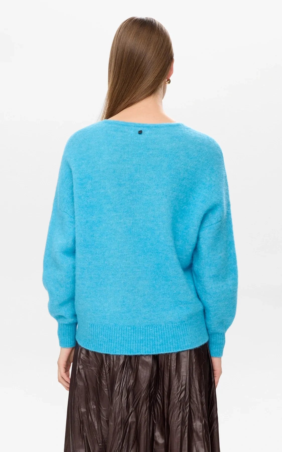 Nümph - Nuriette V-neck Pullover Aquarius