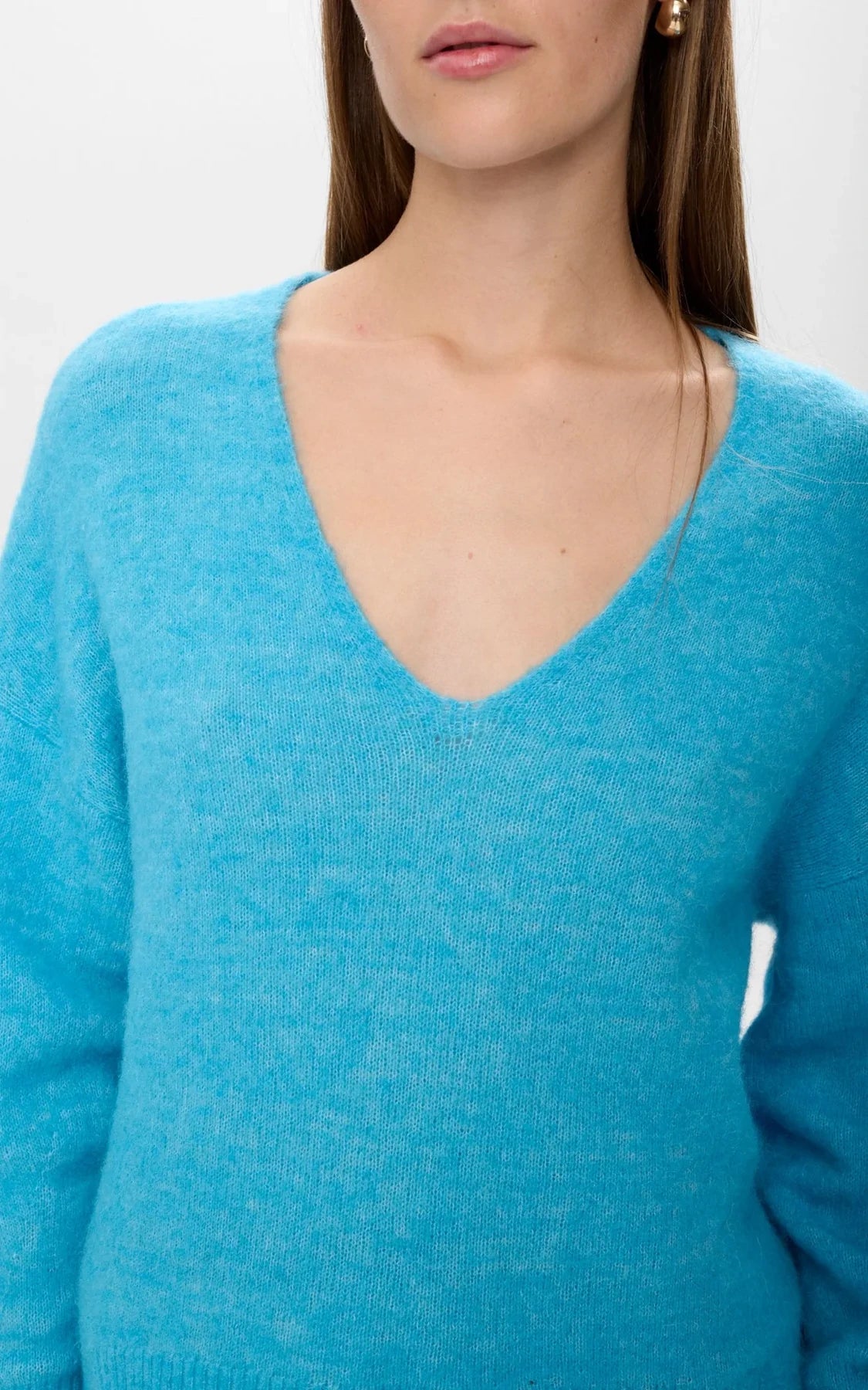 Nümph - Nuriette V-neck Pullover Aquarius