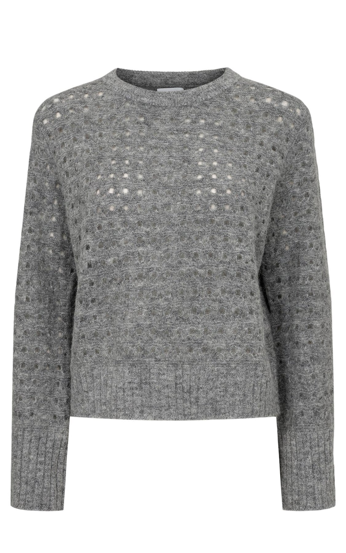 Nümph - Nuriette Dot Pointelle Pullover Medium Grey