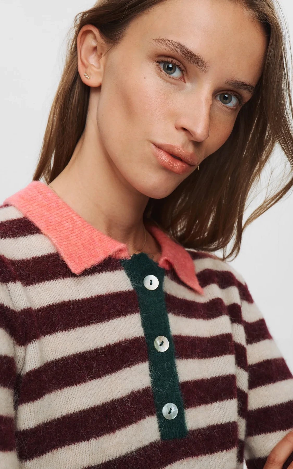 Nümph - Nuciara Riette Stripe Pullover Winetasting