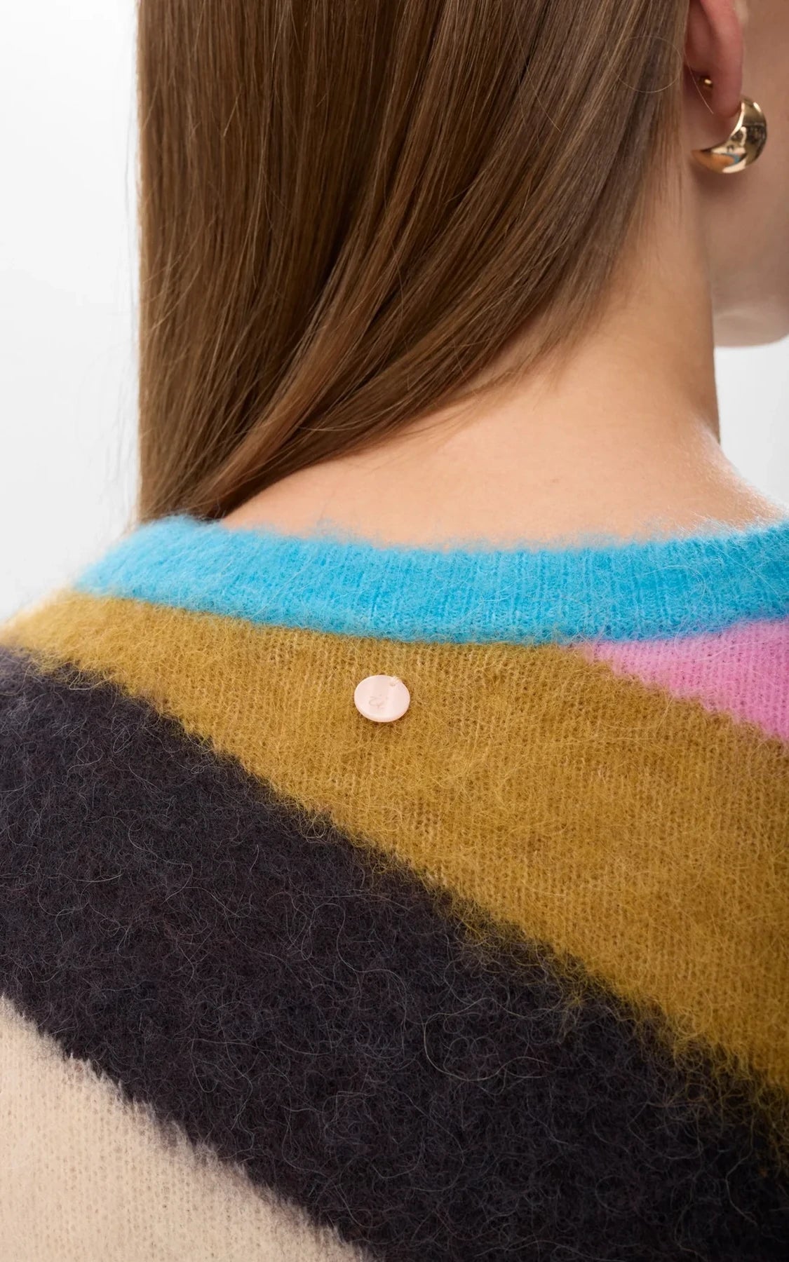 Nümph - Nusuri Multi Stripe Pullover Obsidian