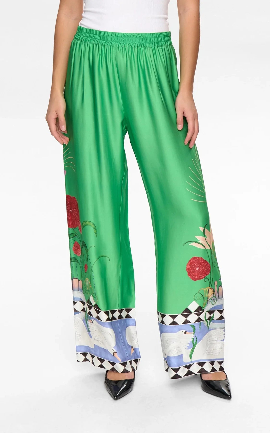 Nümph - Nuadelina Pants Vibrant Green