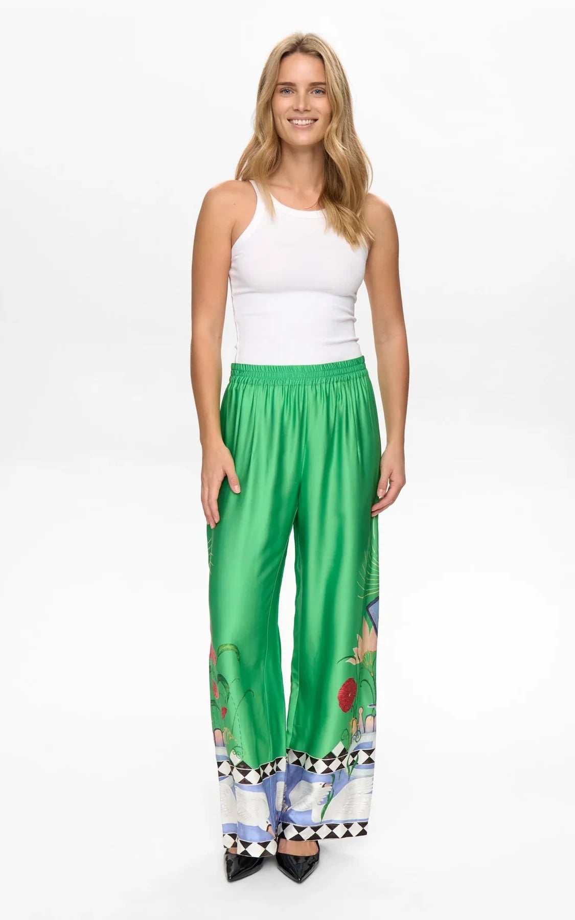 Nümph - Nuadelina Pants Vibrant Green