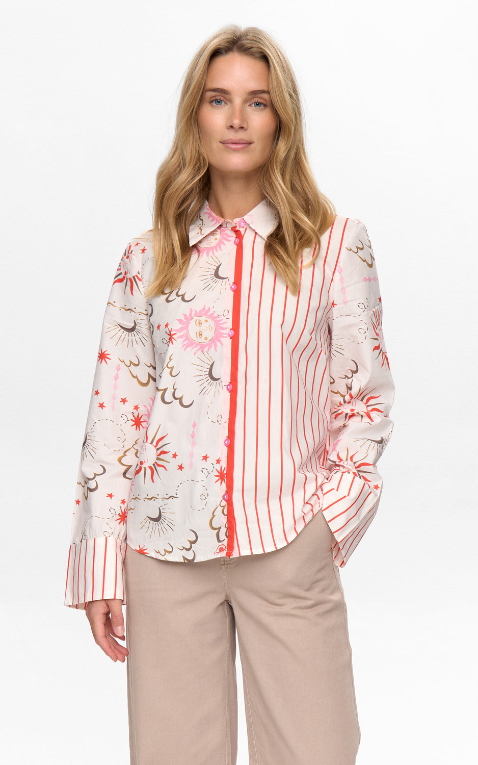 Nümph - Nusoleima Mix Shirt Cloud Dancer