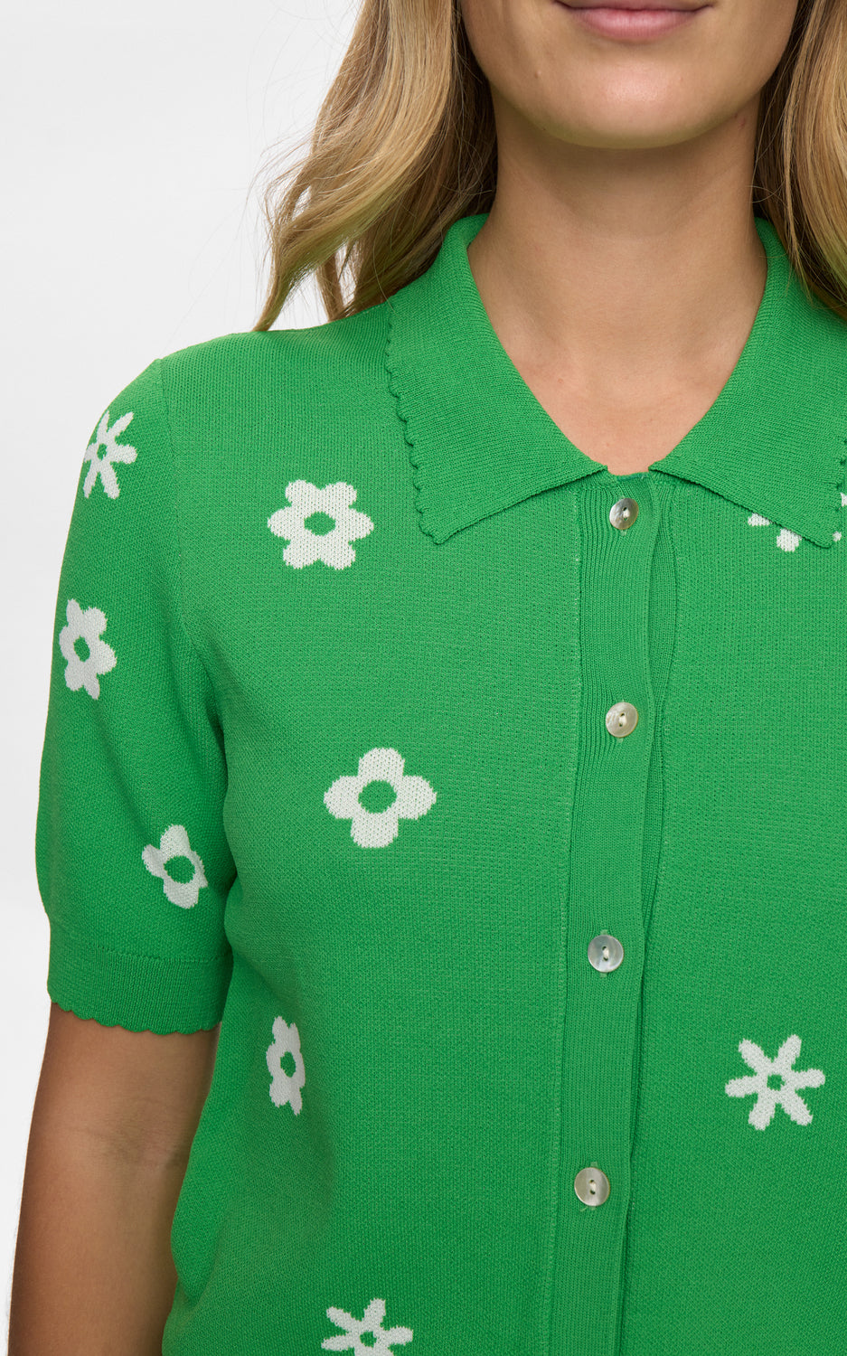 Nümph - Numargitta Cardigan Vibrant Green