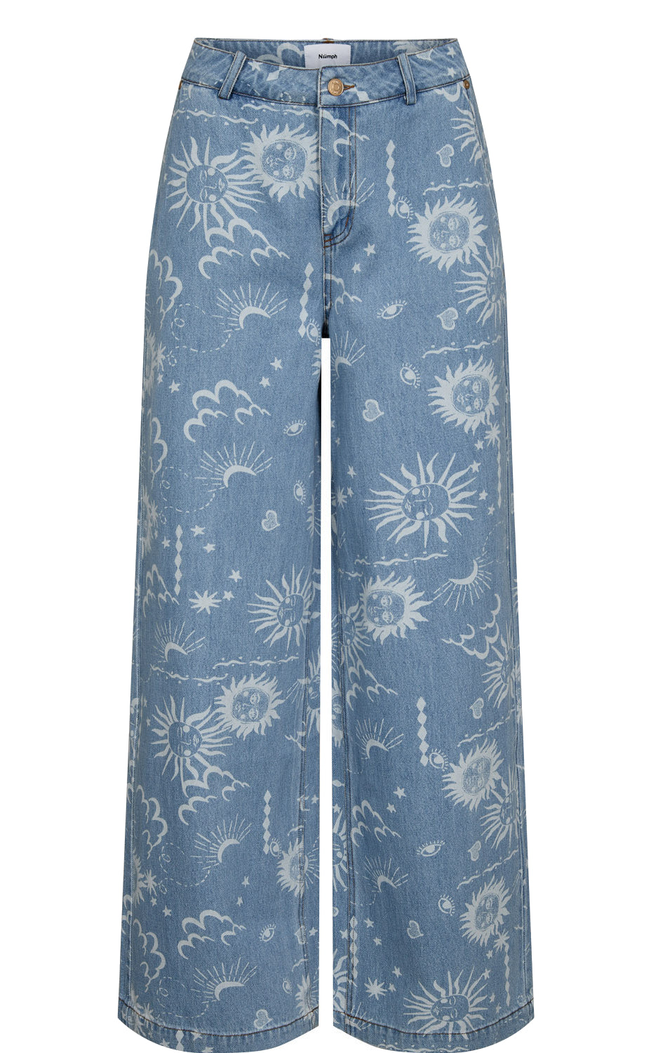 Nümph - Nugiselly Wide Jeans Light Blue Denim