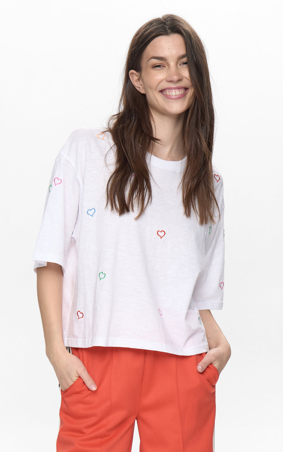 Nümph - Nulovine Boxy T-shirt Bright White