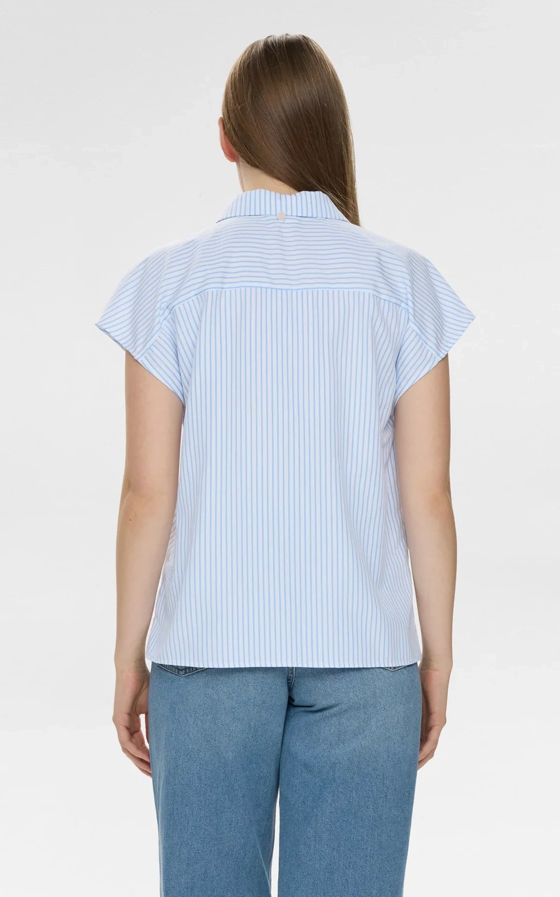 Nümph - Nuashley Embroidery Shirt Airy Blue