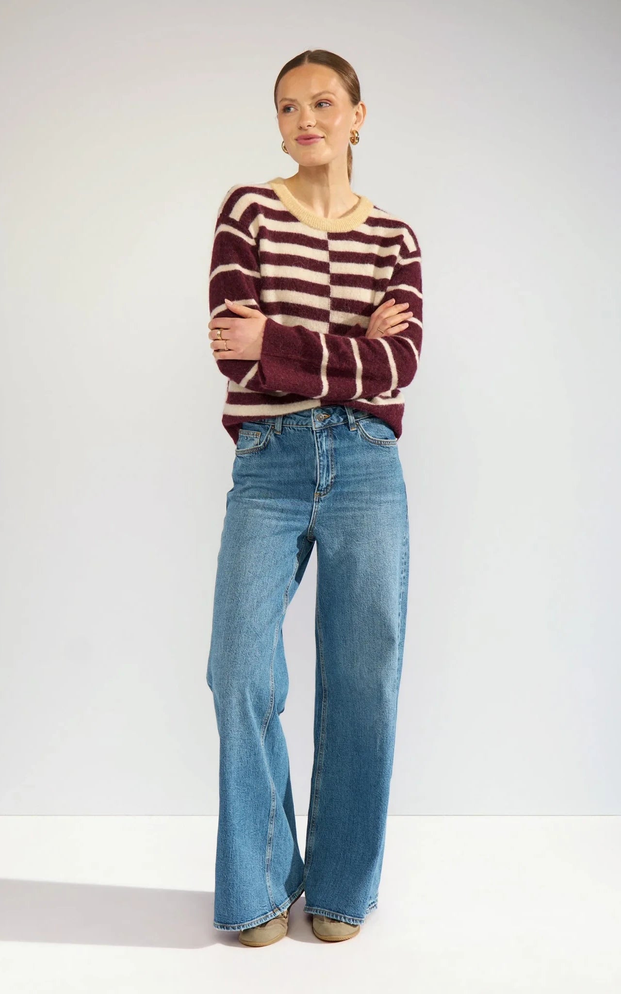 Nümph - Nuriette Block Stripe Pullover Fig
