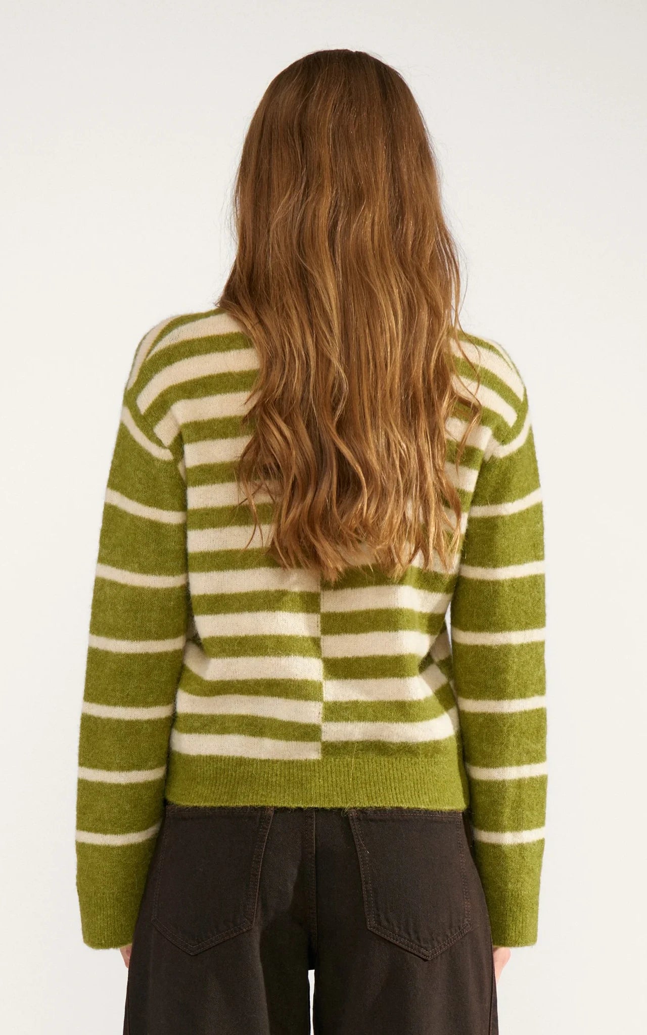 Nümph - Nuriette Block Stripe Pullover Calla Green