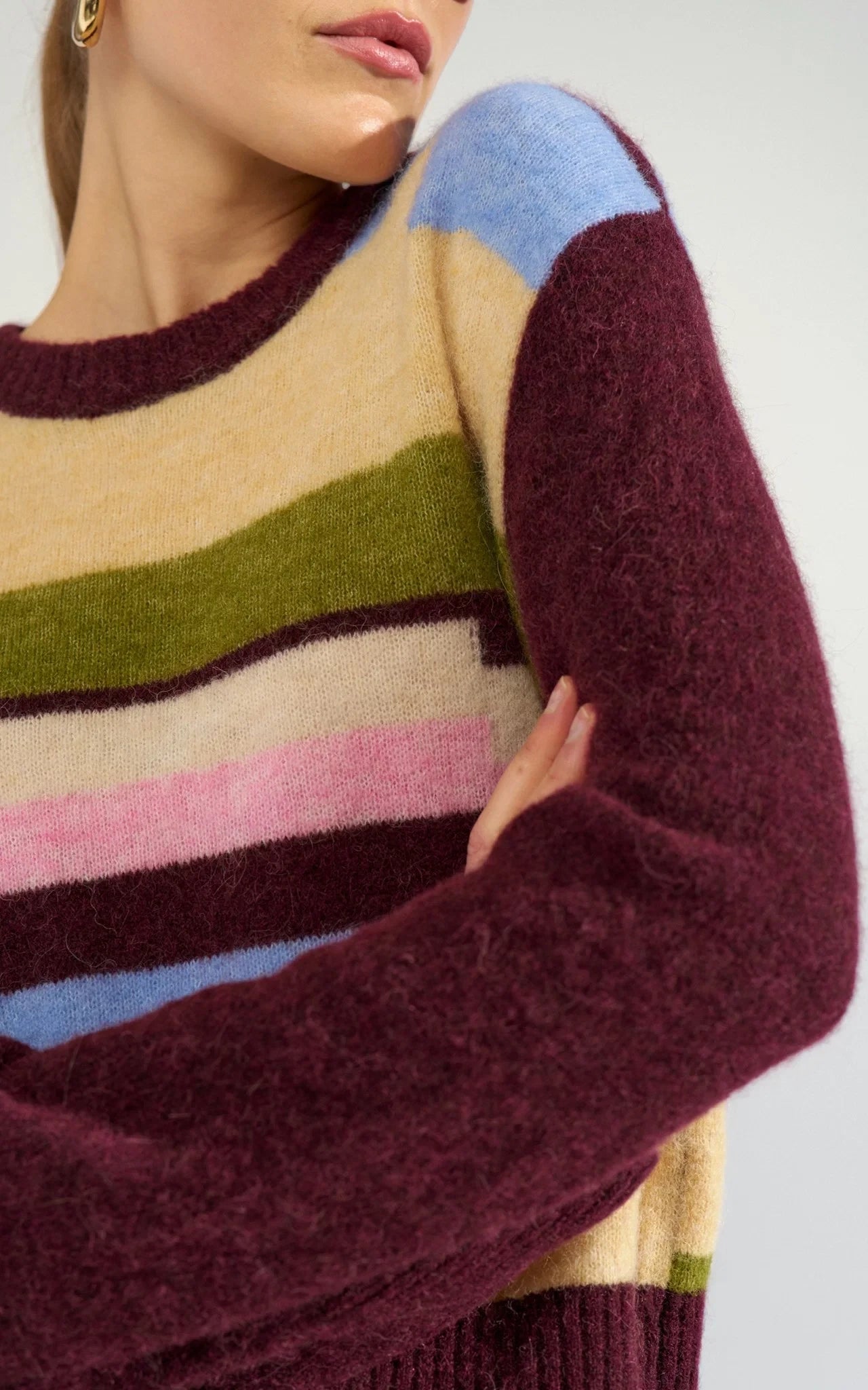 Nümph - Nuriette Pixel Stripe Pullover Fig