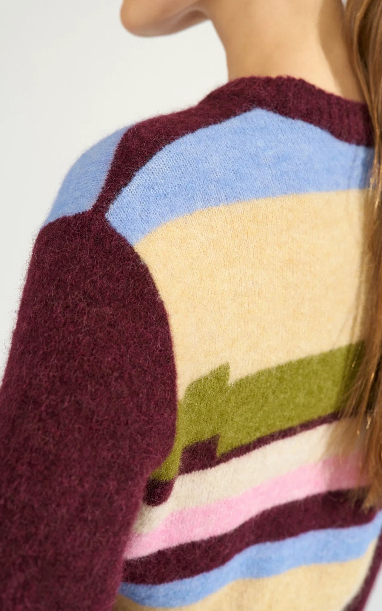 Nümph - Nuriette Pixel Stripe Pullover Fig