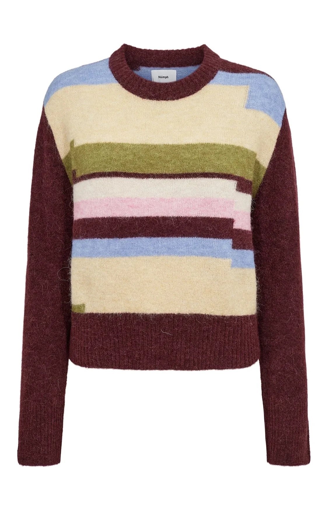 Nümph - Nuriette Pixel Stripe Pullover Fig
