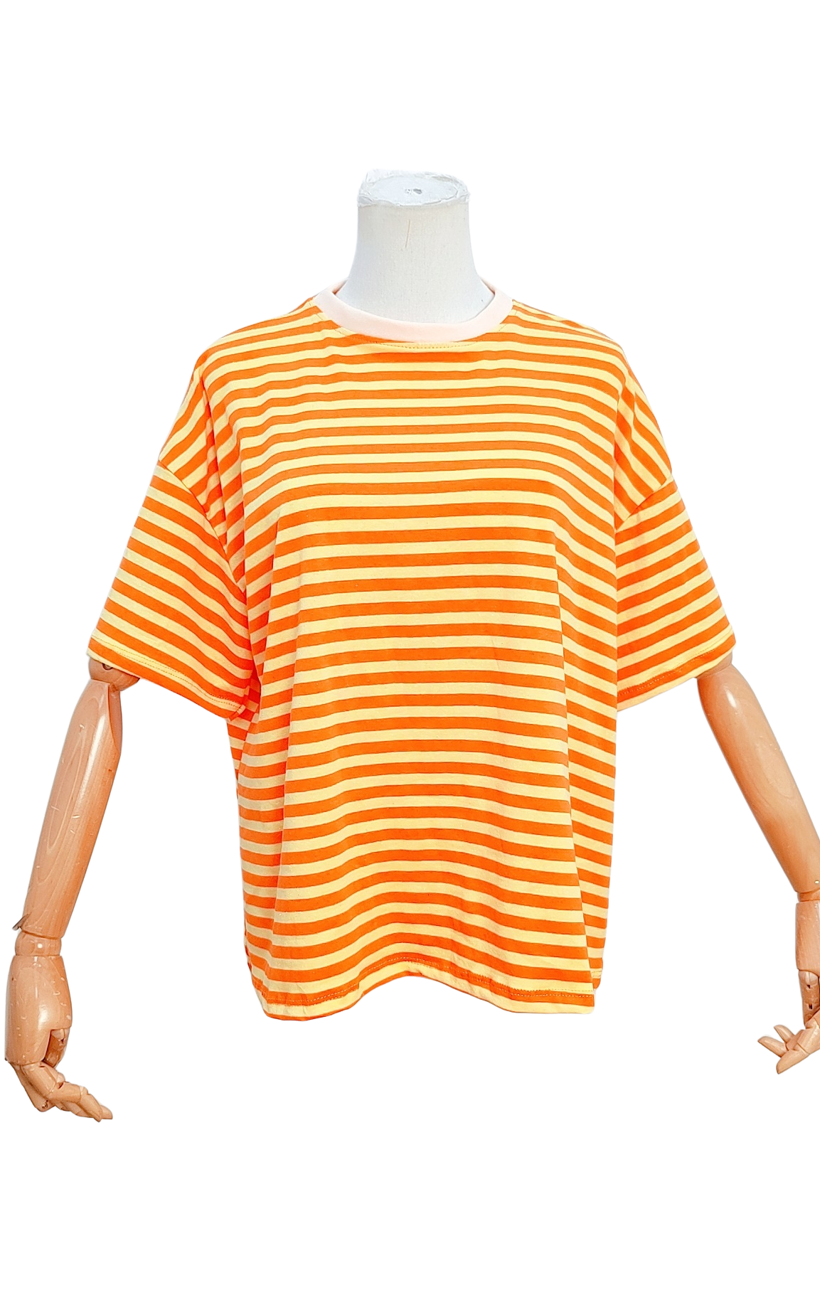 Orange & Yellow T-shirt With Salmon Trim