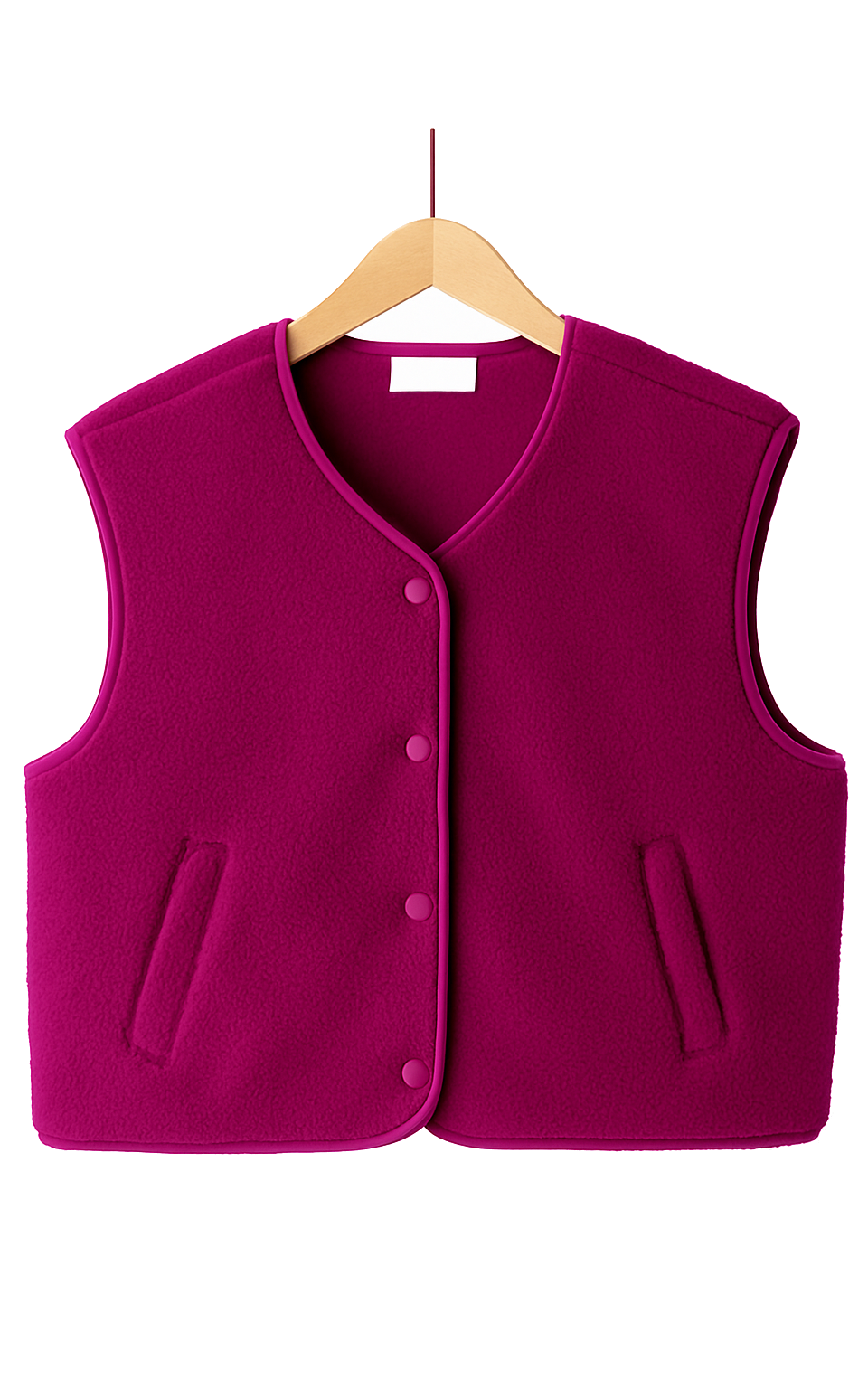 Teddy Vest Fuchsia