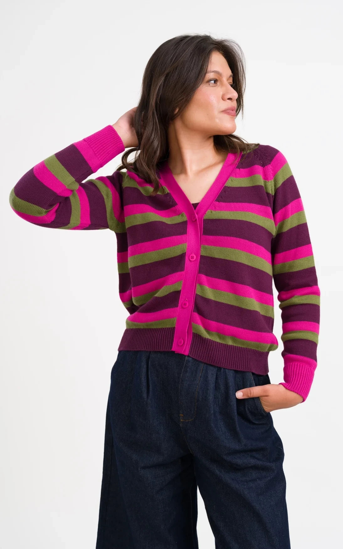 Lalamour - Cardigan Enya Warm Knitwear Fig