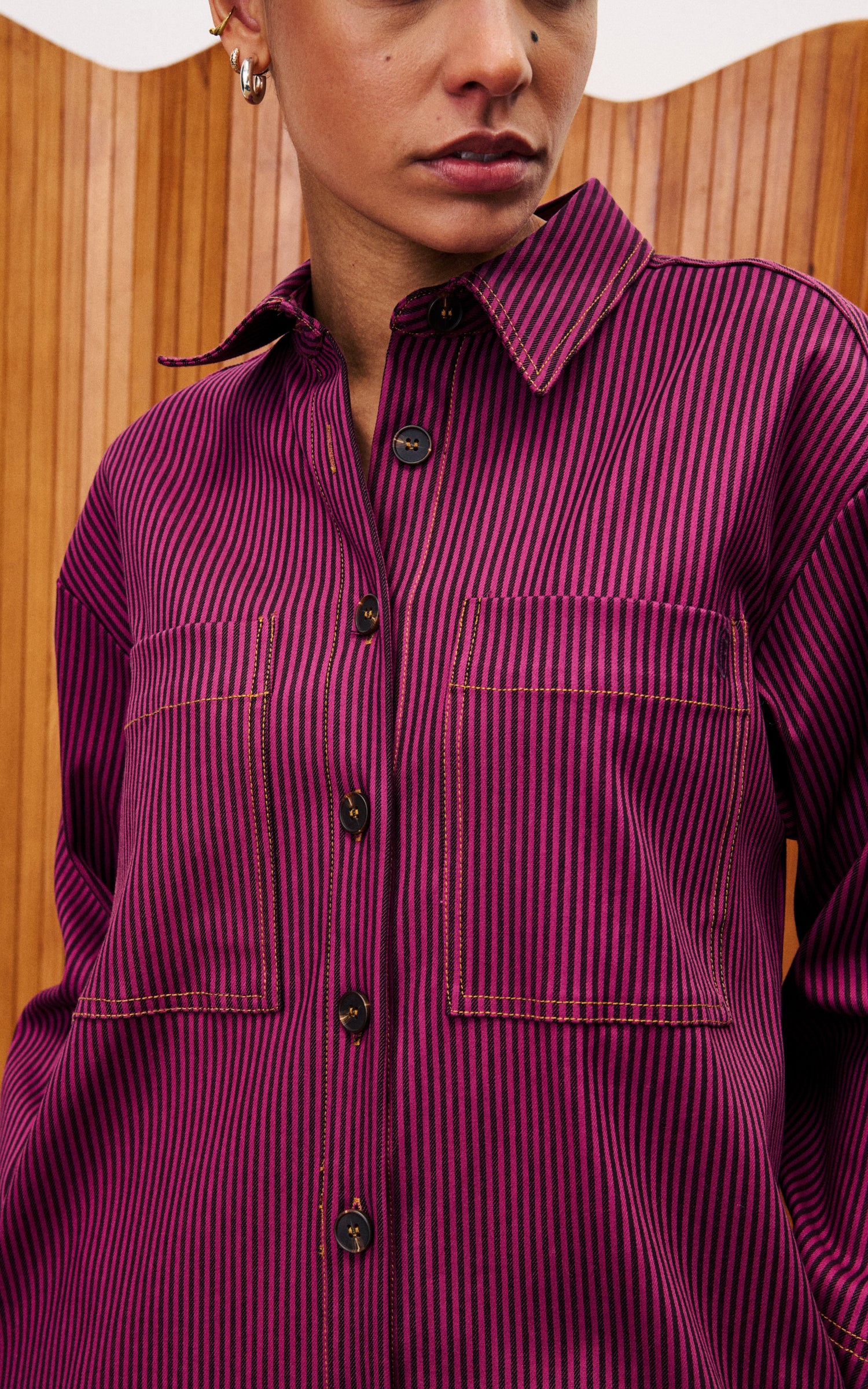 FRNCH - Dianella Fuchsia Dress