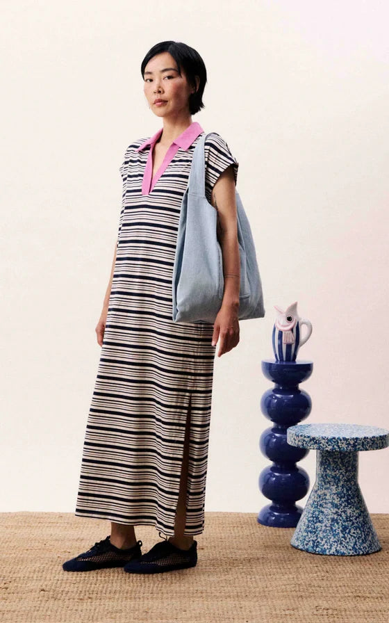 FRNCH - Chachaya Dress Navy Blue