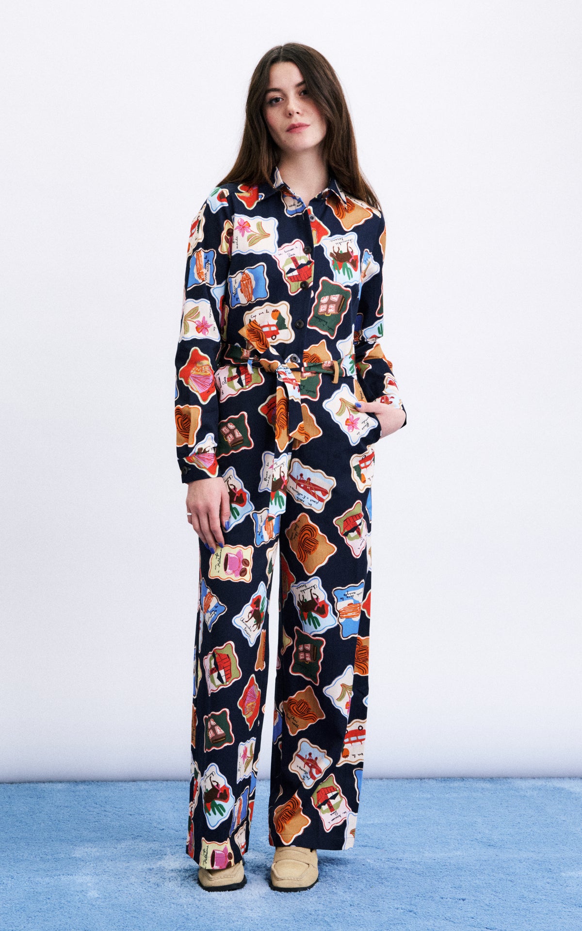 FRNCH - Cheviot Jumpsuit Stamps