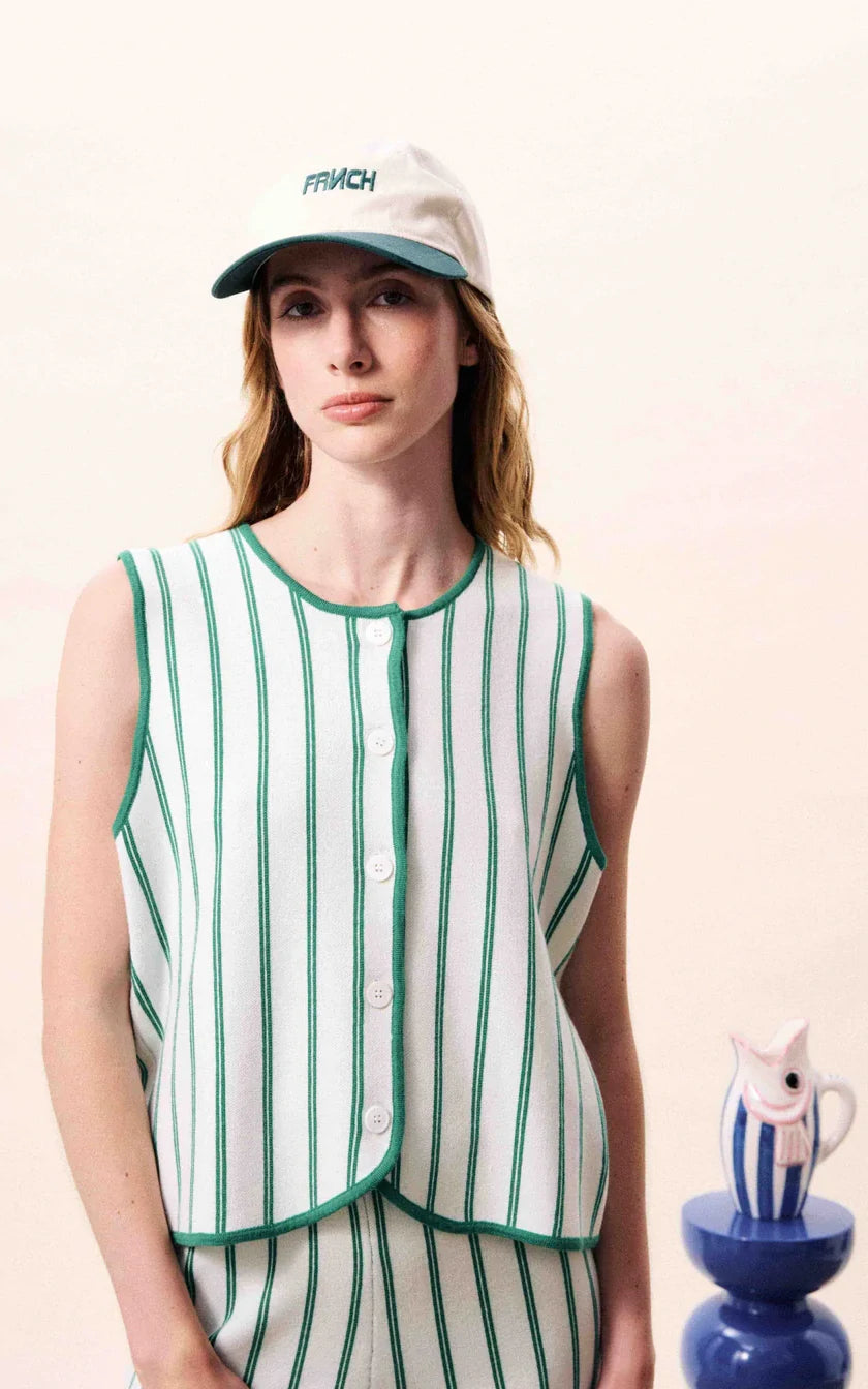 FRNCH - Niagara Green Cardigan