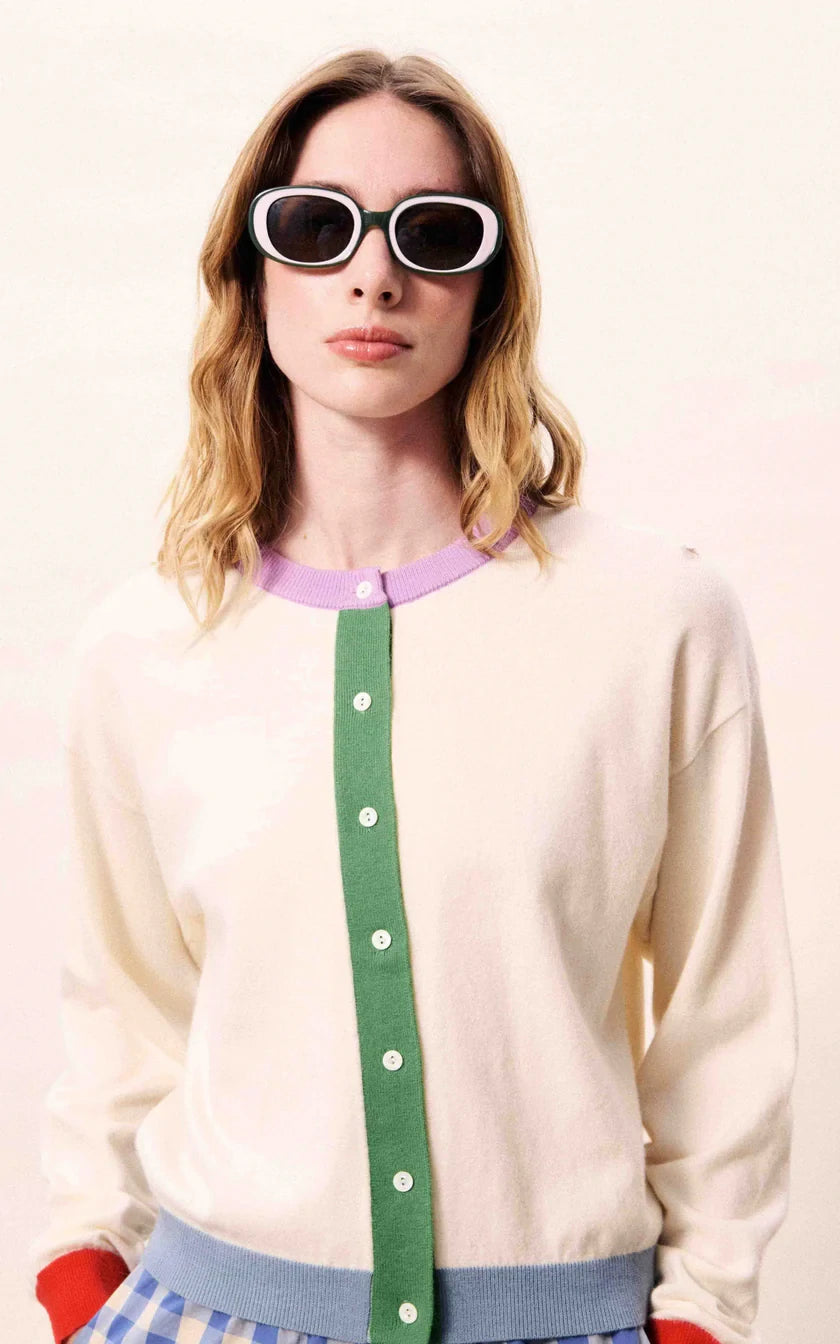 FRNCH - Patrick Cardigan Cream