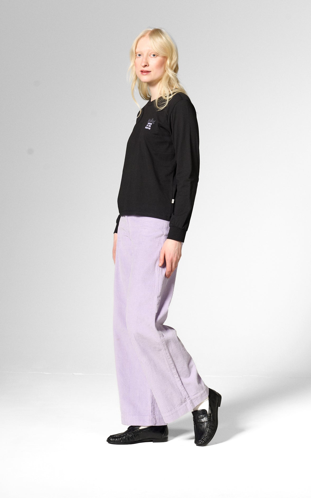 Mademoiselle YéYé - Casual Cut Trousers Lavender