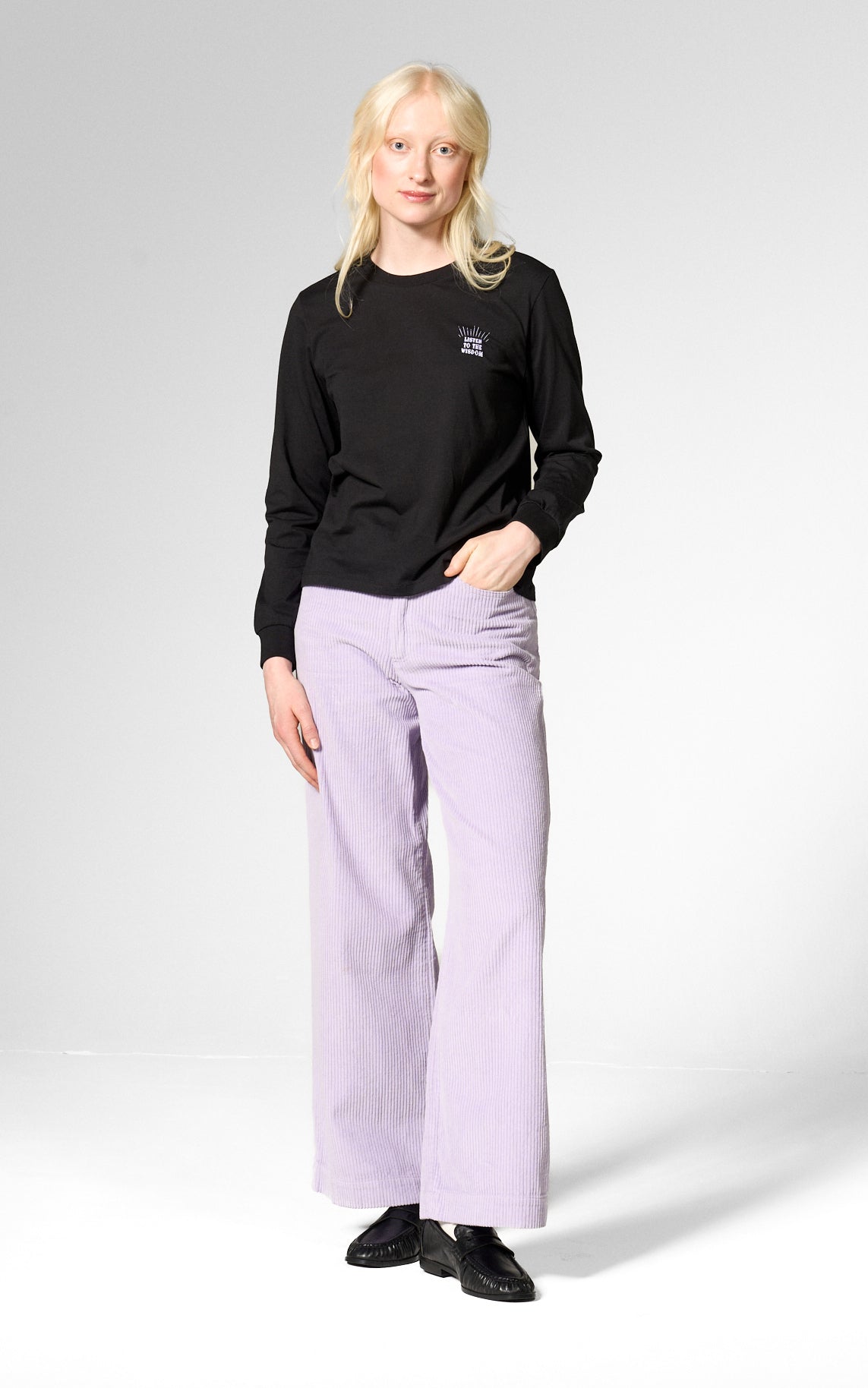 Mademoiselle YéYé - Casual Cut Trousers Lavender