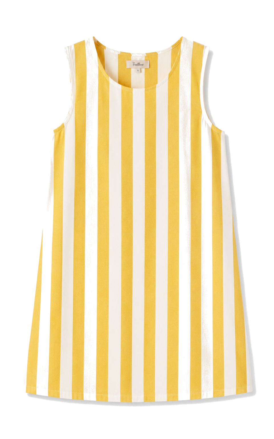 Striped Dress Yellow White