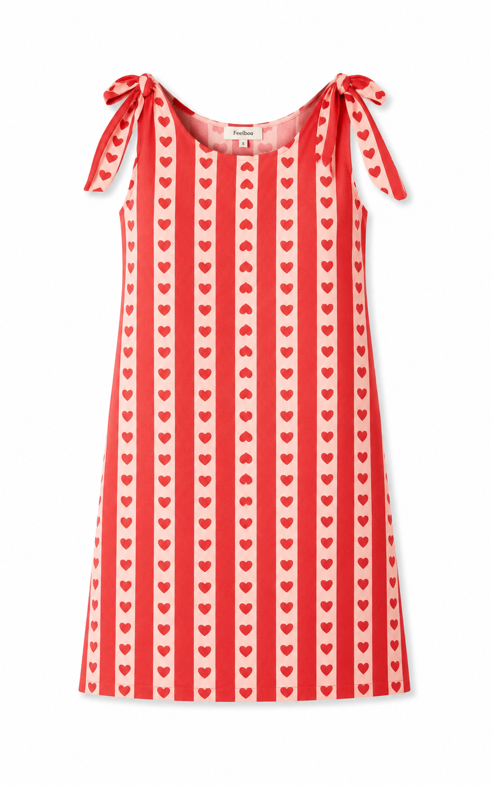 Striped Dress Red Hearts