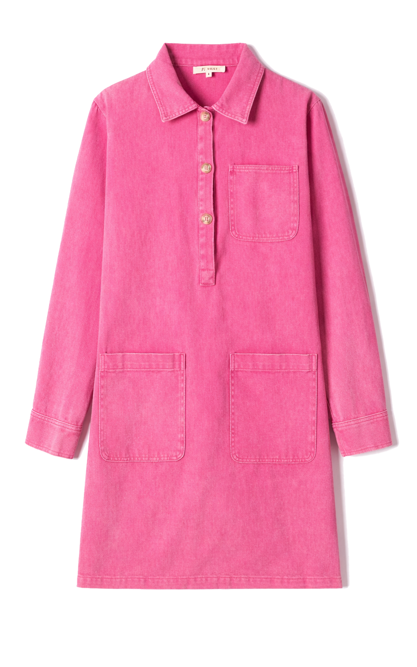 Pink Shirt Dress