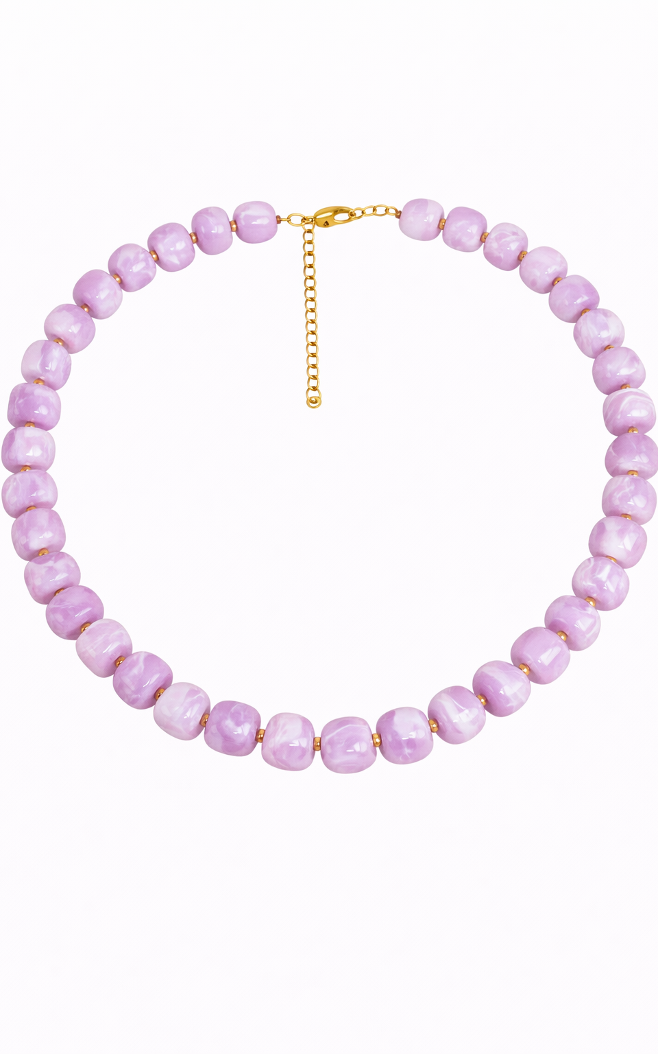 Bold Chunks Ketting Orchid Pink