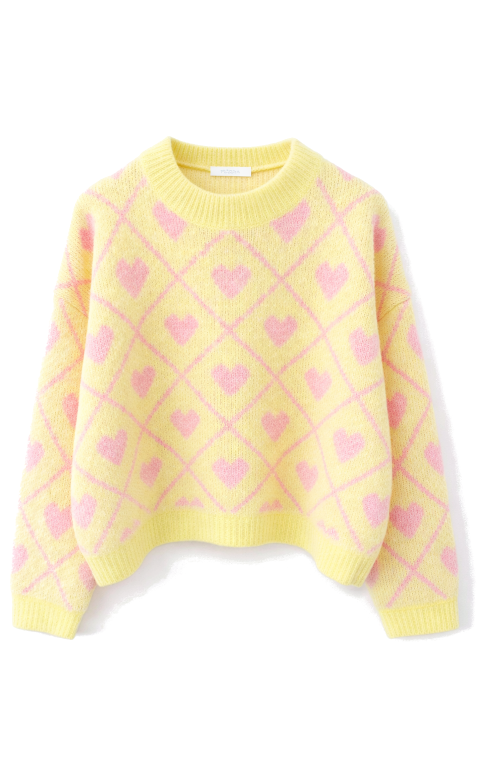 Yellow Heart Sweater
