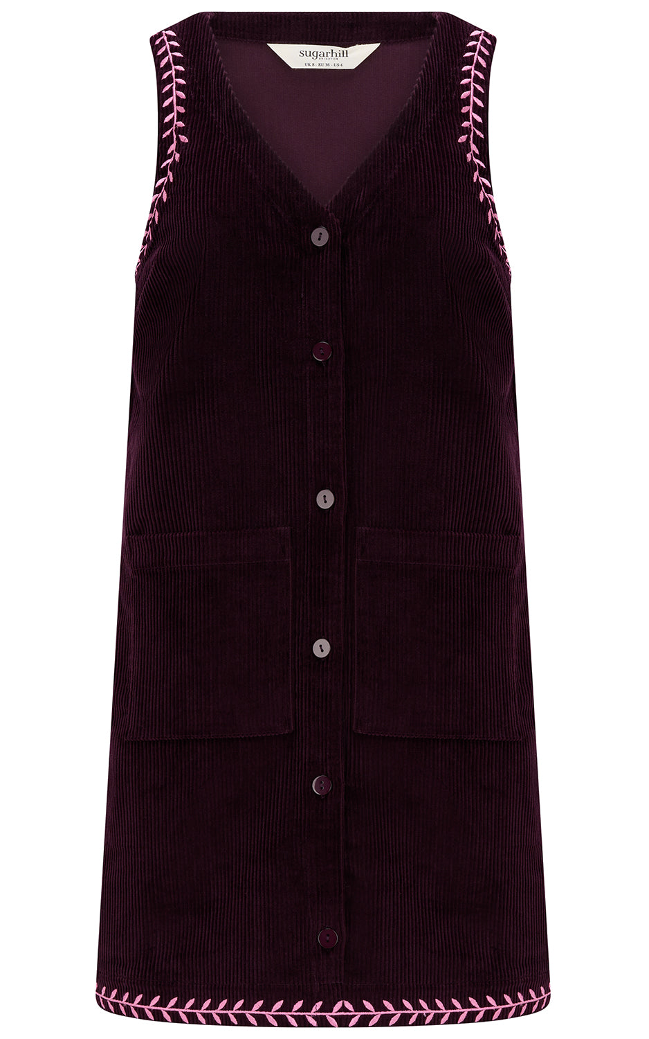 Sugarhill Brighton - Vera Cord Tunic Dress Dark Plum