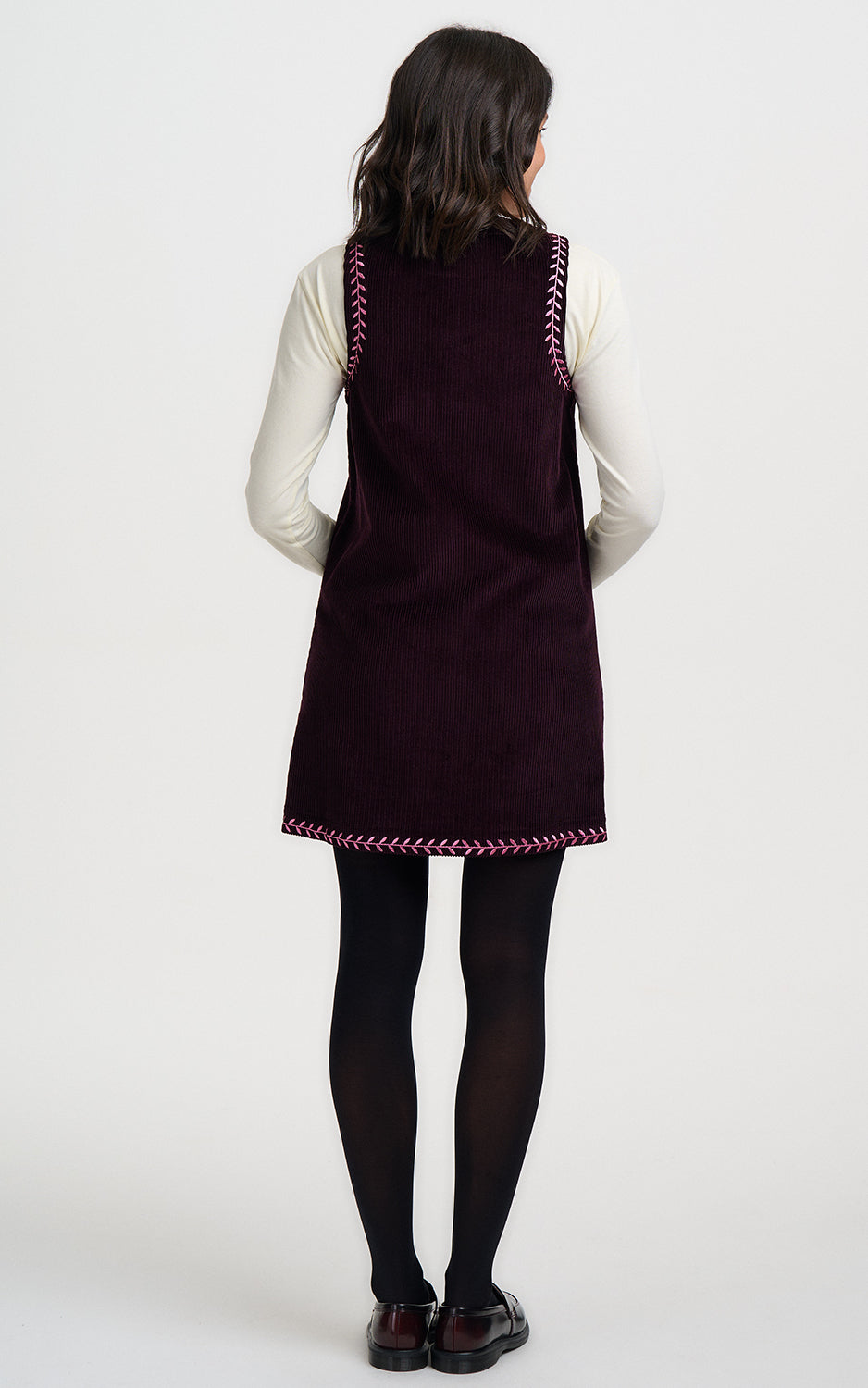 Sugarhill Brighton - Vera Cord Tunic Dress Dark Plum