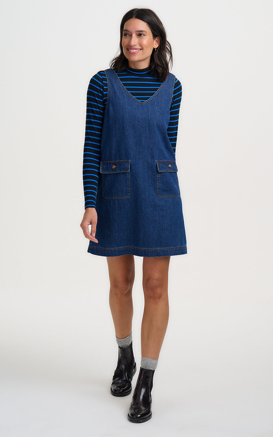 Sugarhill Brighton - Tamia Denim Tunic Dress Indigo Denim
