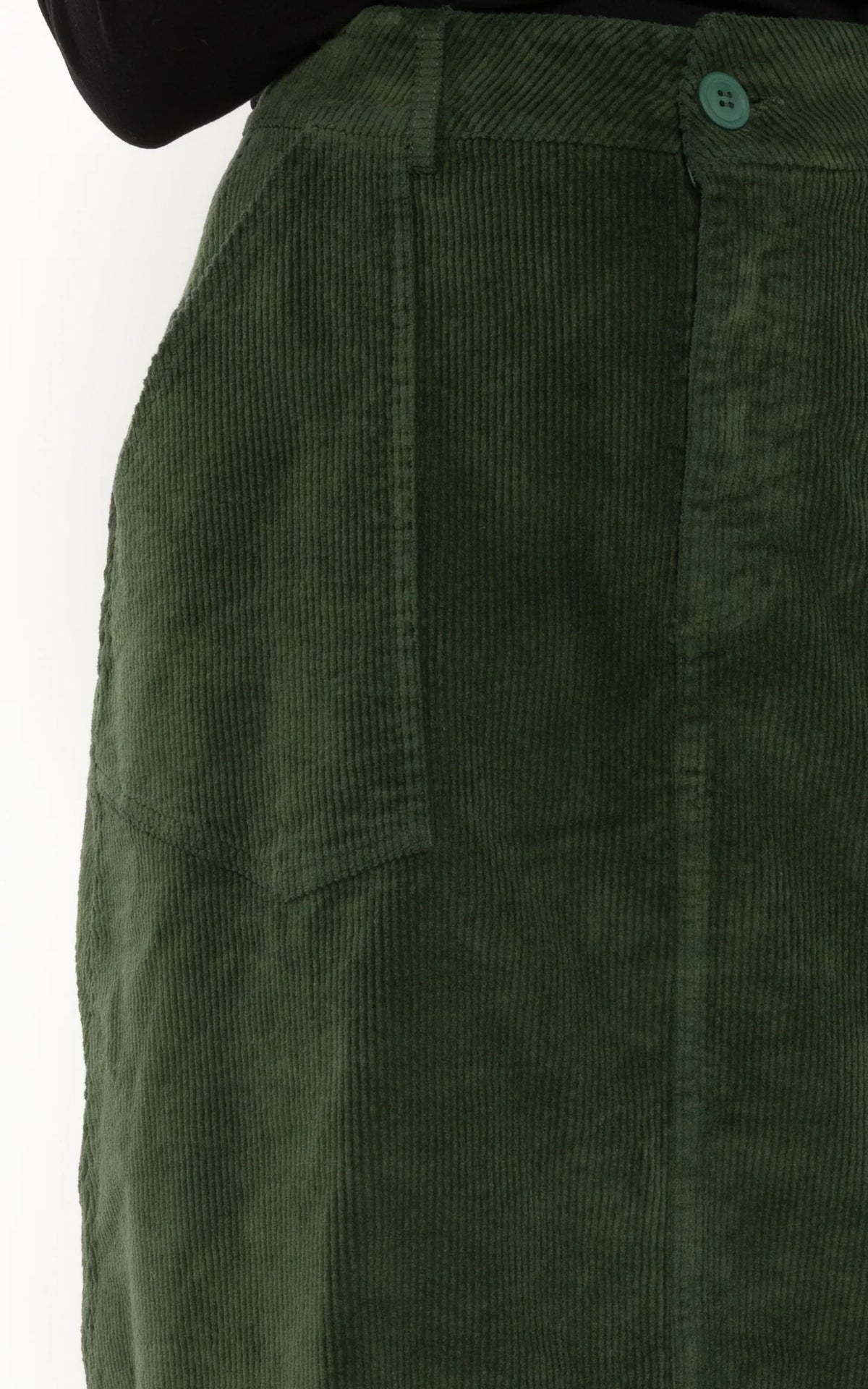 Danefae - Danesweetie Cord Stretch Skirt Dark Forest