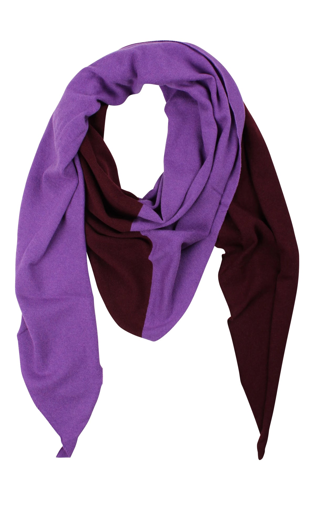 Danefireplace Merino Wool Shawl Dark Wine Purple