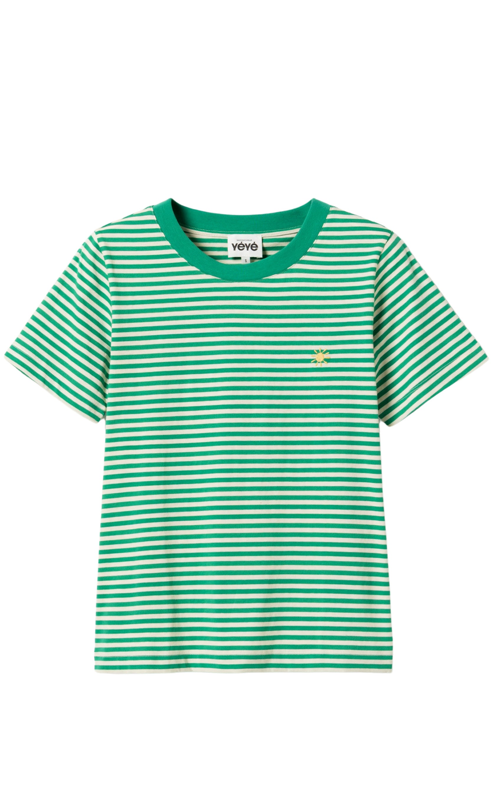 Mademoiselle YéYé - Endless Horizon T-shirt Mini Stripes Green