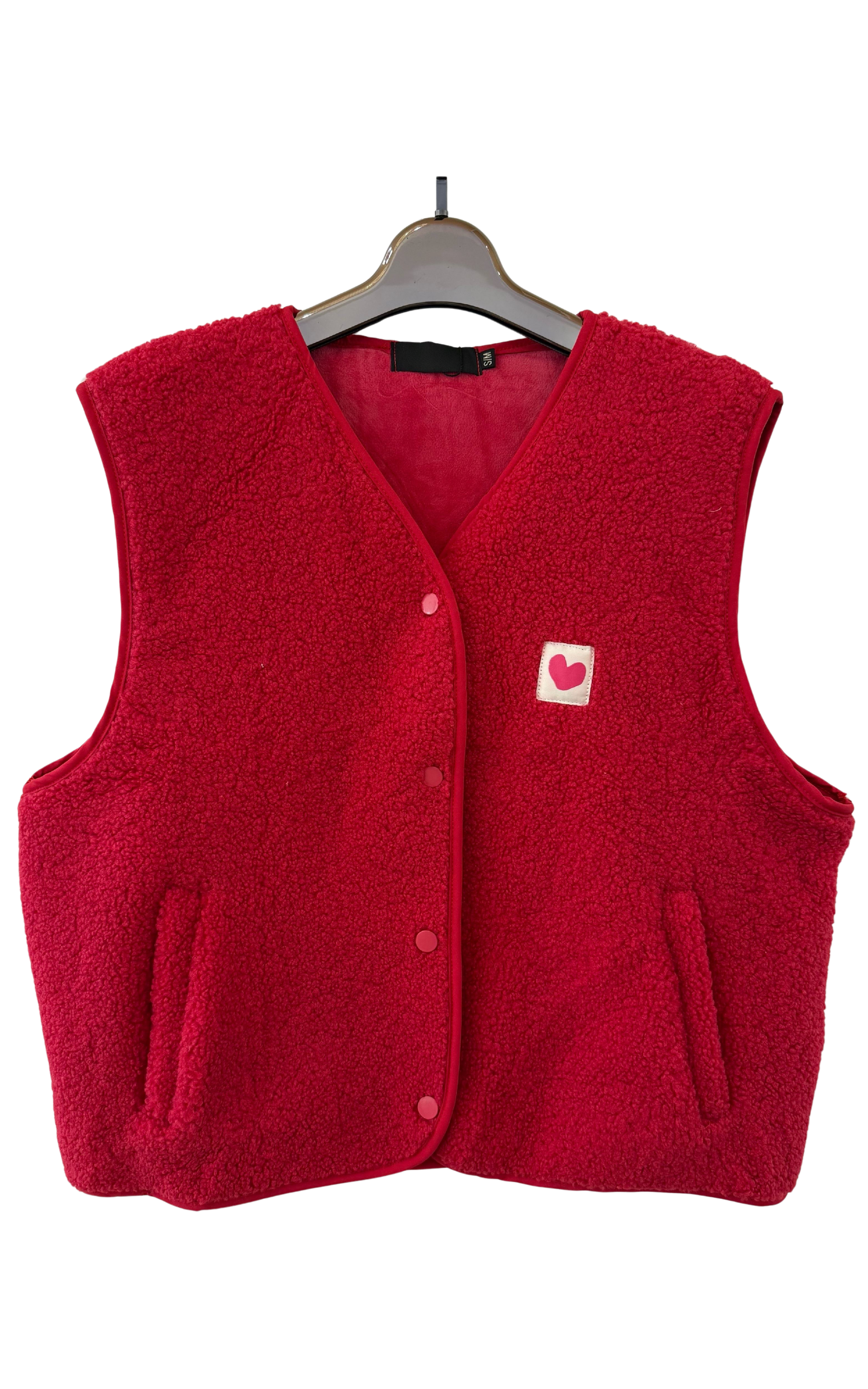Red Teddy Vest Heart