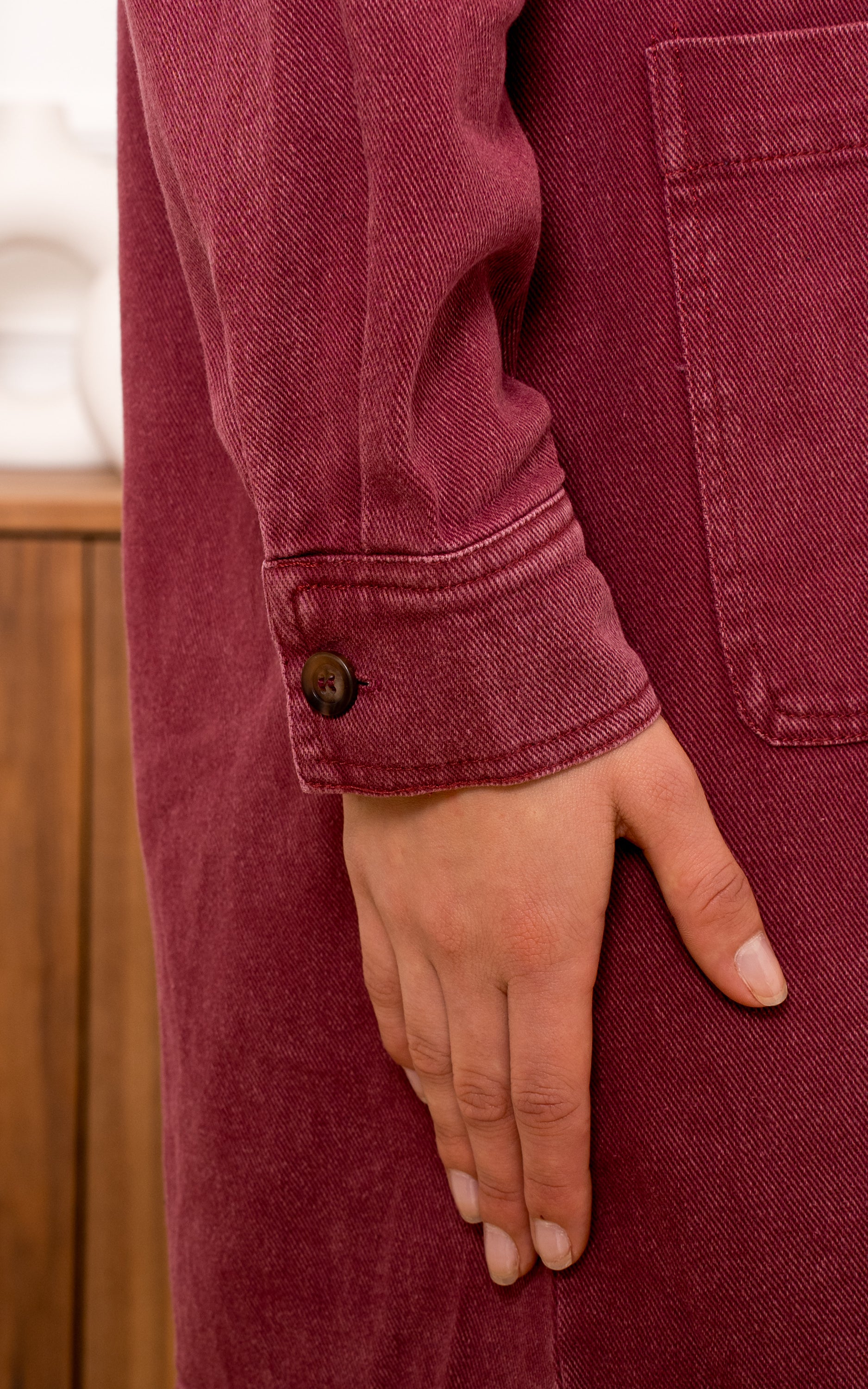 Kilky - Burgundy Shirt Dress