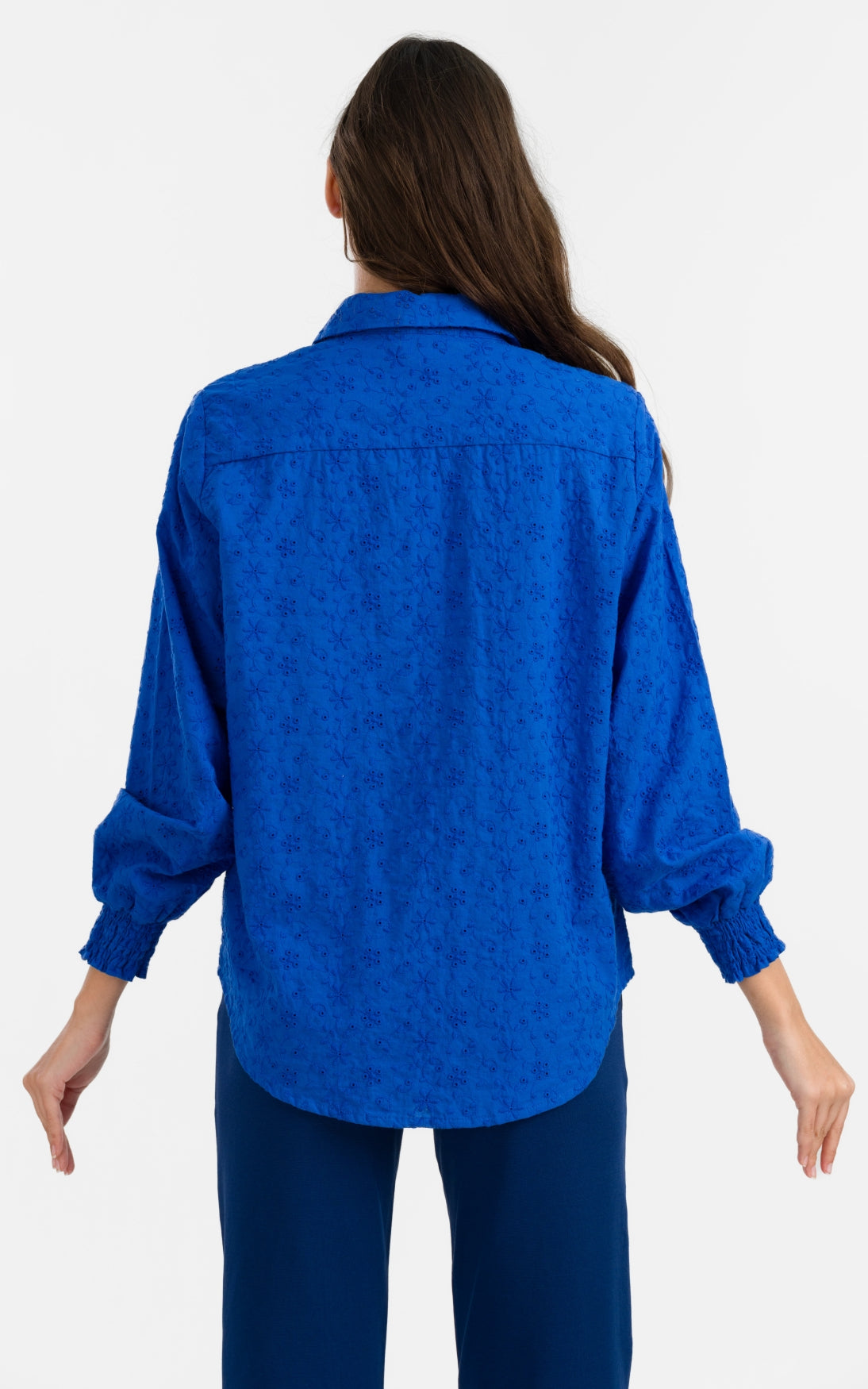 Lalamour - Amy Blouse Broidery Blue