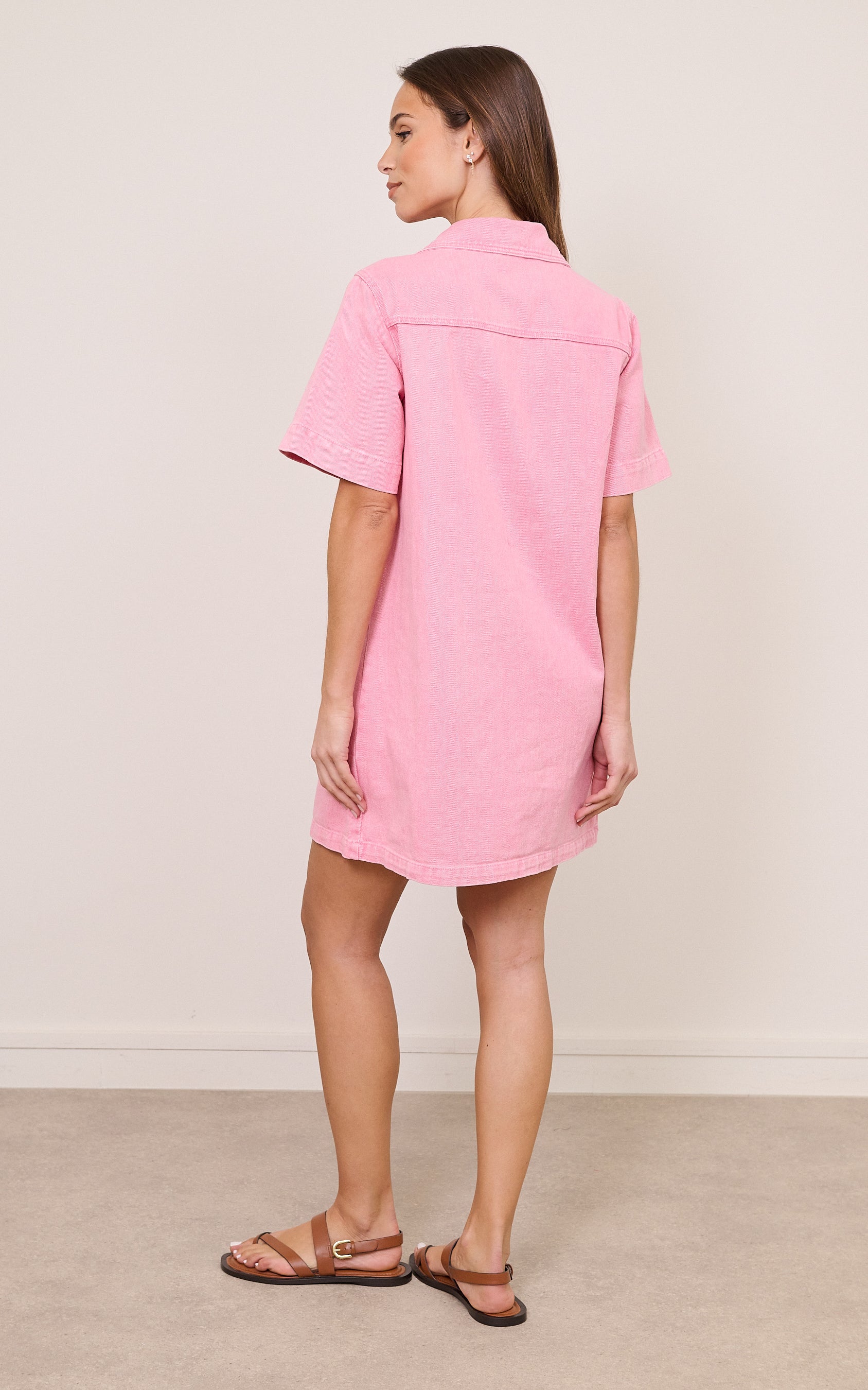 Pink Dress Short Sleeve