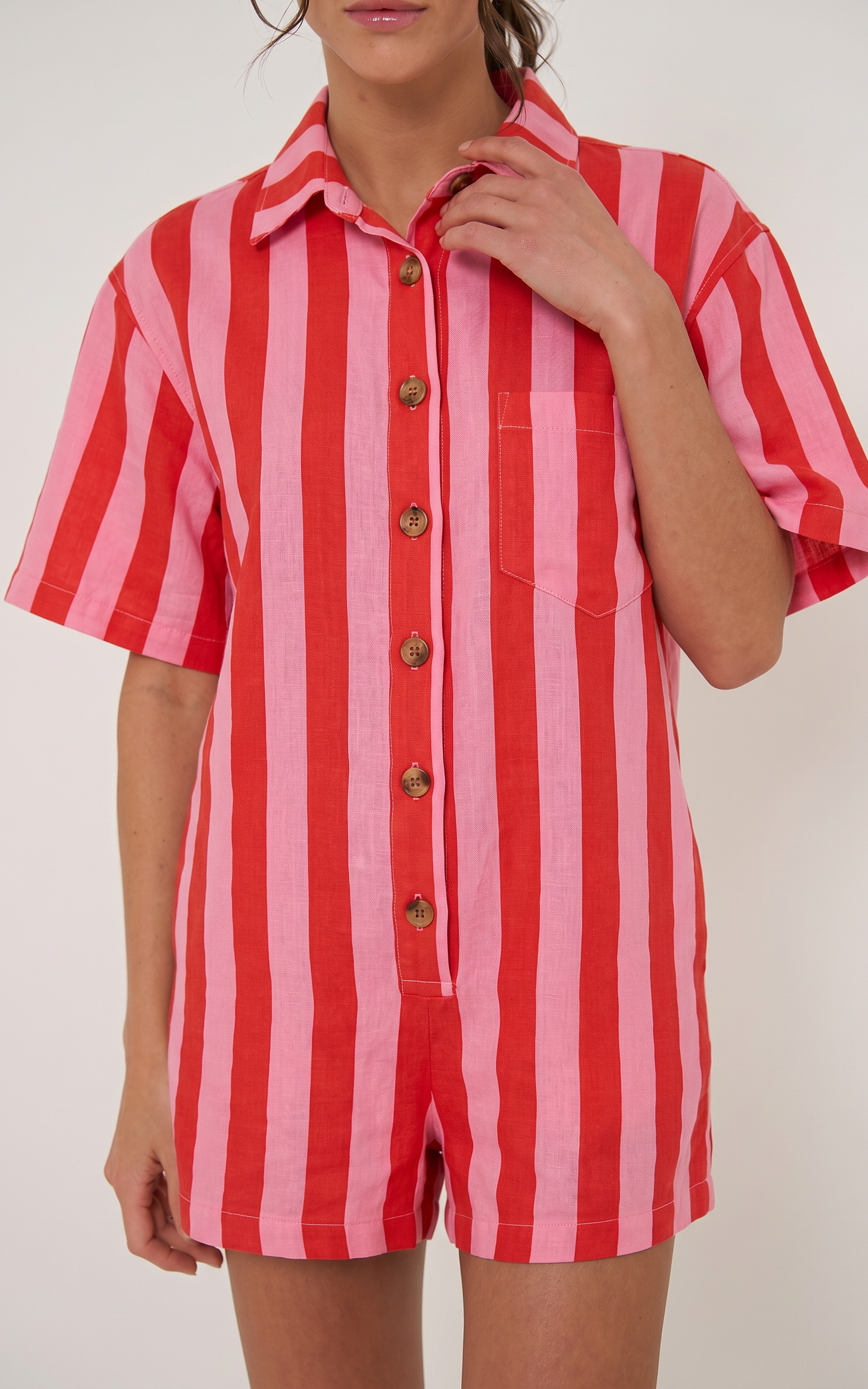 Playsuit Red Pink